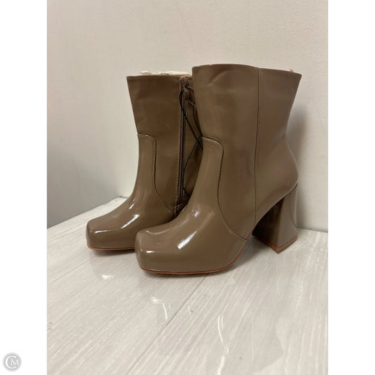 Boots Ankle Heels By Torrid In Brown, Size: 9