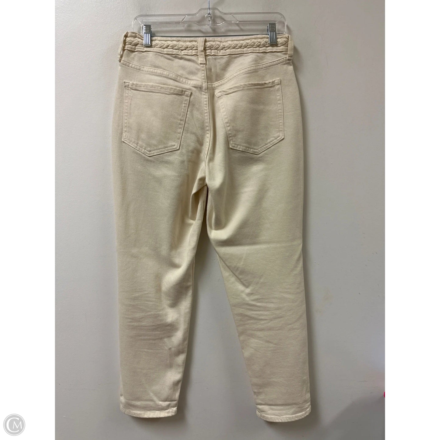 Jeans Straight By Old Navy In Cream Denim, Size: 6