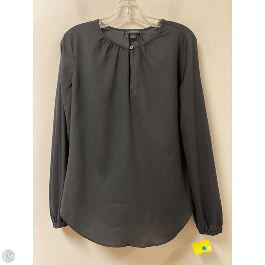Top Long Sleeve By Ann Taylor In Black, Size: S