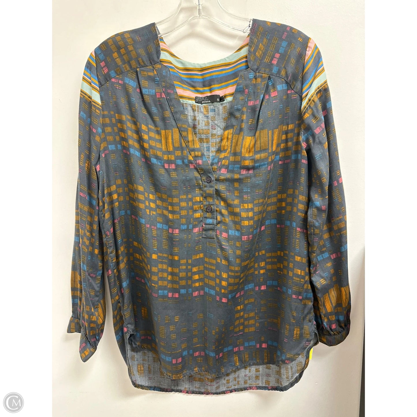 Top Long Sleeve By Prana In Multi-colored, Size: M
