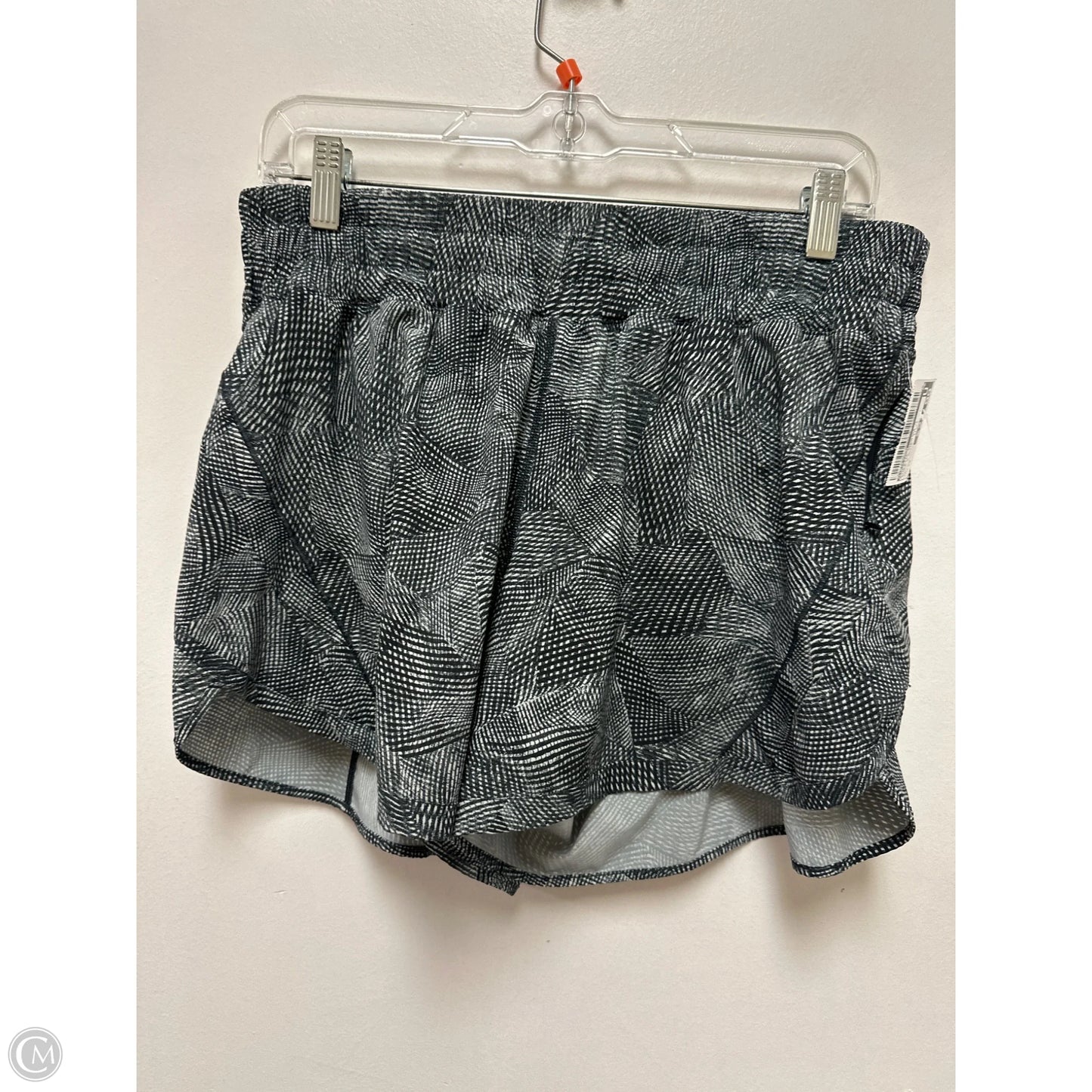 Athletic Shorts By Lululemon In Black & White, Size: 12