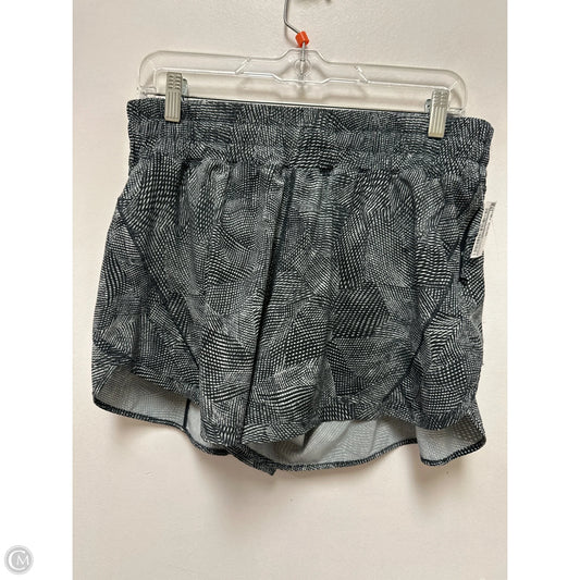 Athletic Shorts By Lululemon In Black & White, Size: 12