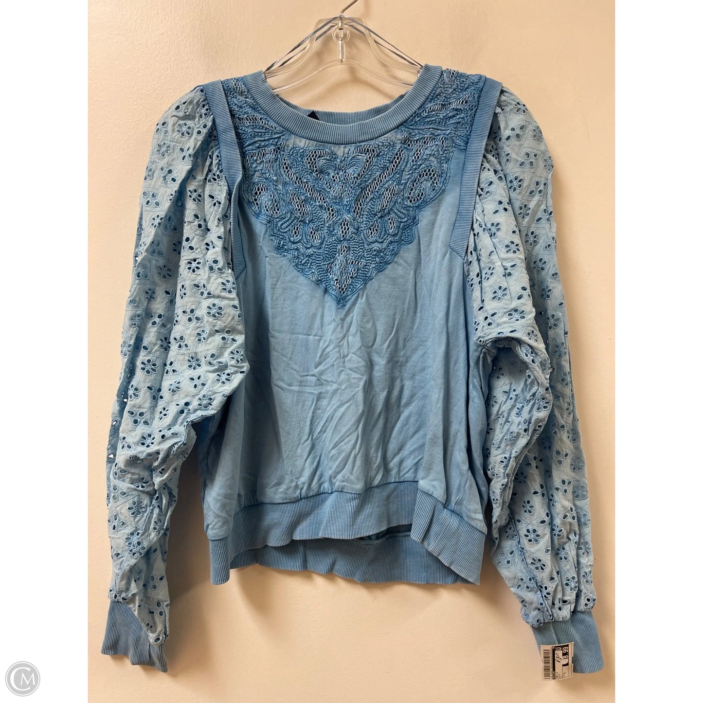 Top Long Sleeve By Pilcro In Blue, Size: S