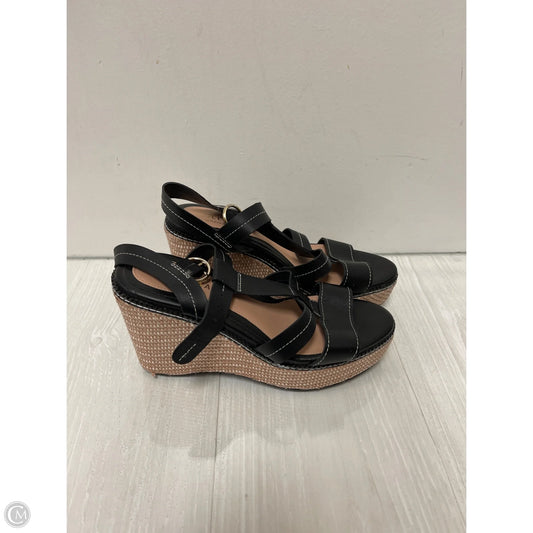 Sandals Heels Wedge By Cole-haan In Black, Size: 7.5