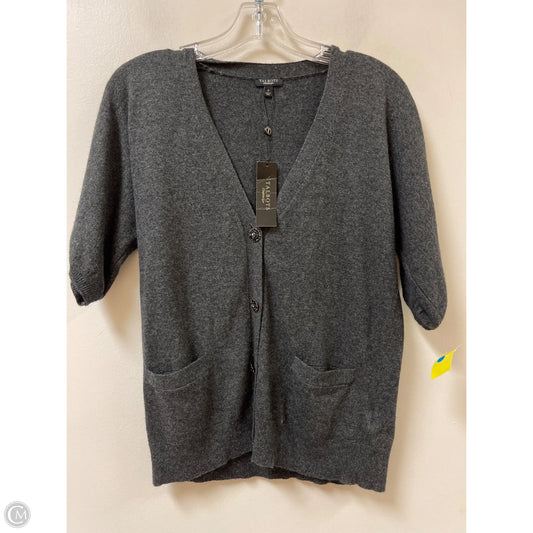 Sweater Short Sleeve By Talbots In Grey, Size: S