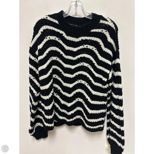 Sweater By Jessica Simpson In Black & White, Size: S