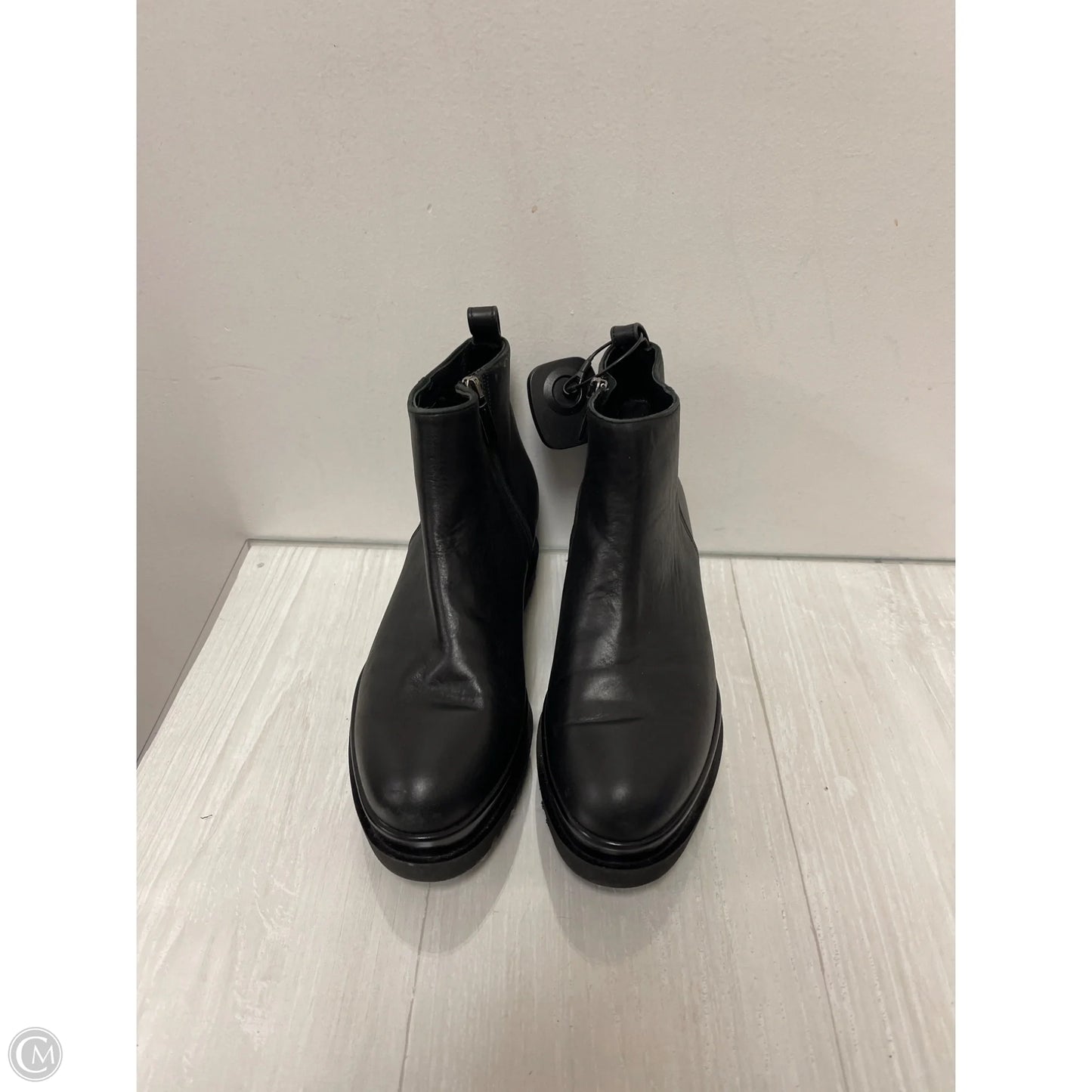 Boots Ankle Heels By Cma In Black, Size: 6.5