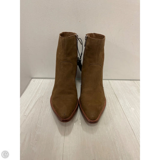 Boots Ankle Heels By Dolce Vita In Brown, Size: 6.5