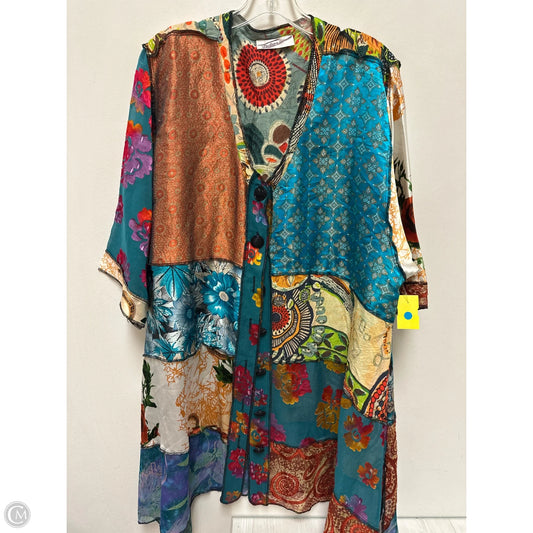 Kimono By Clothes Mentor In Multi-colored, Size: Osfm