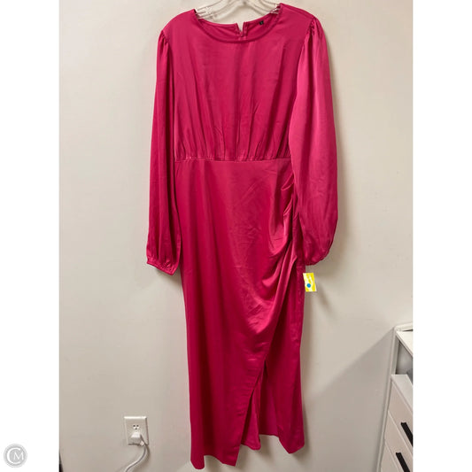 Dress Casual Midi By Clothes Mentor In Pink, Size: L
