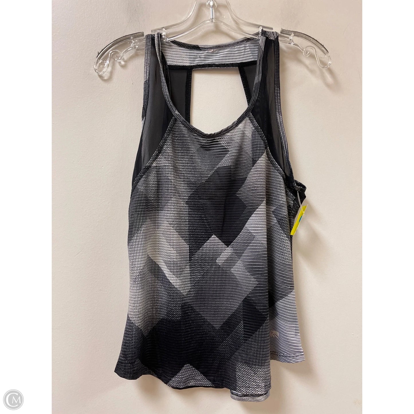 Athletic Tank Top By Clothes Mentor In Black & Grey, Size: S