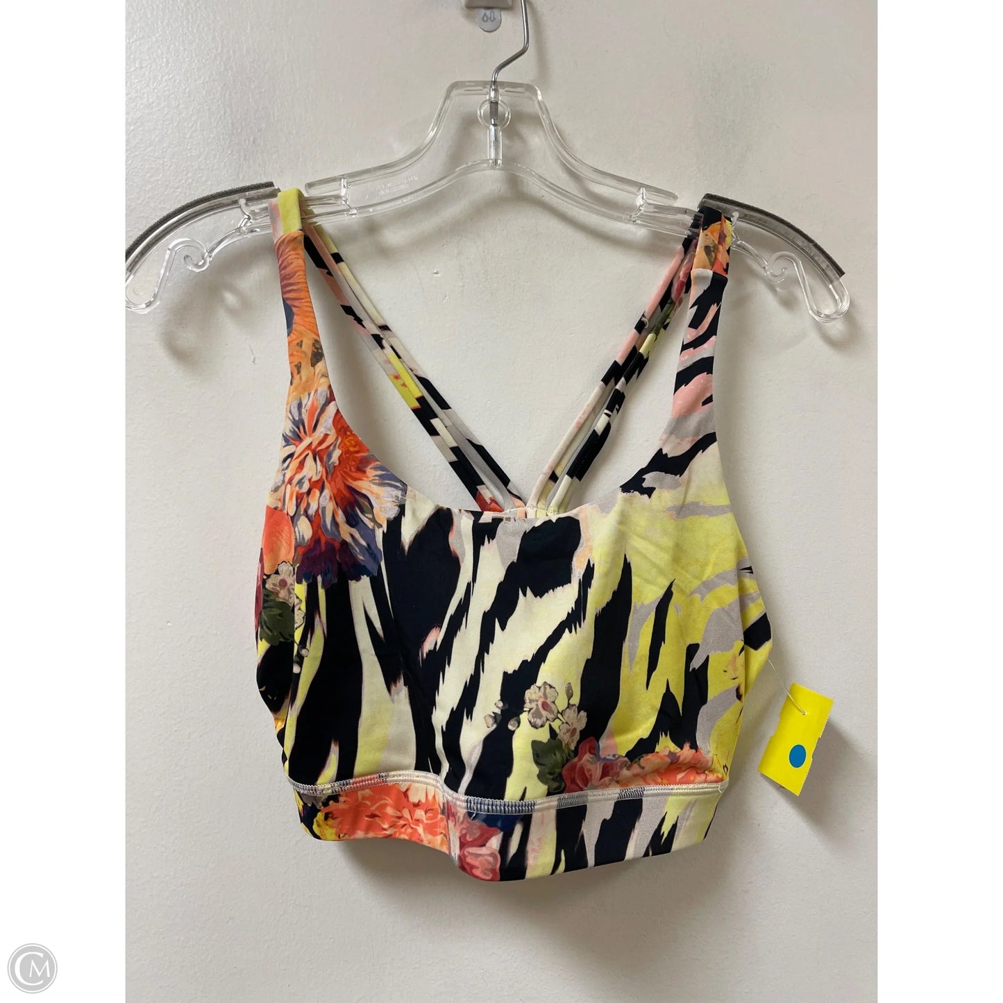 Athletic Bra By Clothes Mentor In Floral Print, Size: L