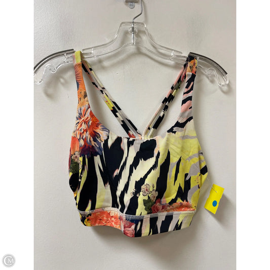 Athletic Bra By Clothes Mentor In Floral Print, Size: L