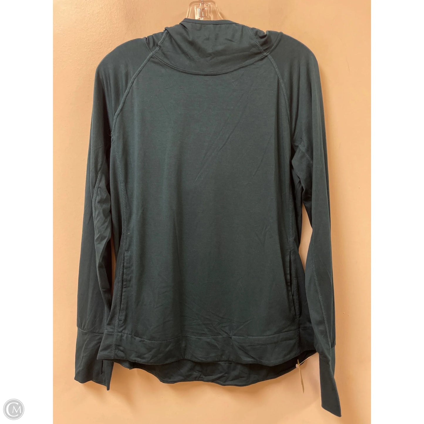 Athletic Top Long Sleeve Hoodie By 90 Degrees By Reflex In Blue, Size: L