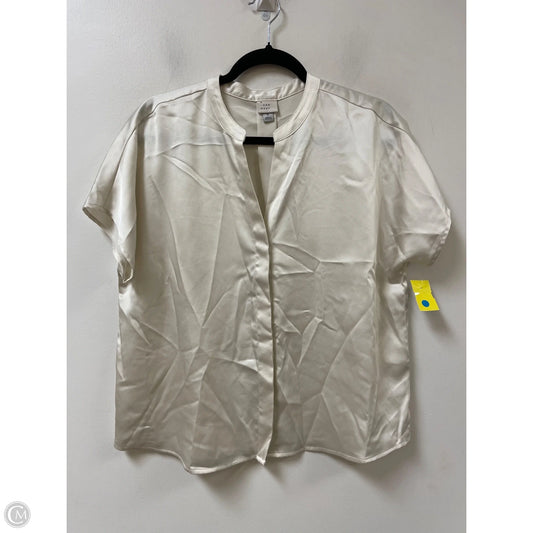 Top Short Sleeve By A New Day In Cream, Size: M