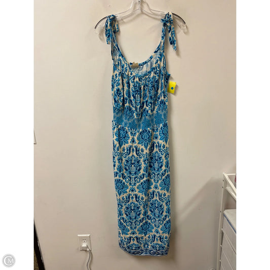 Dress Casual Maxi By Tracy Reese In Blue & White, Size: M