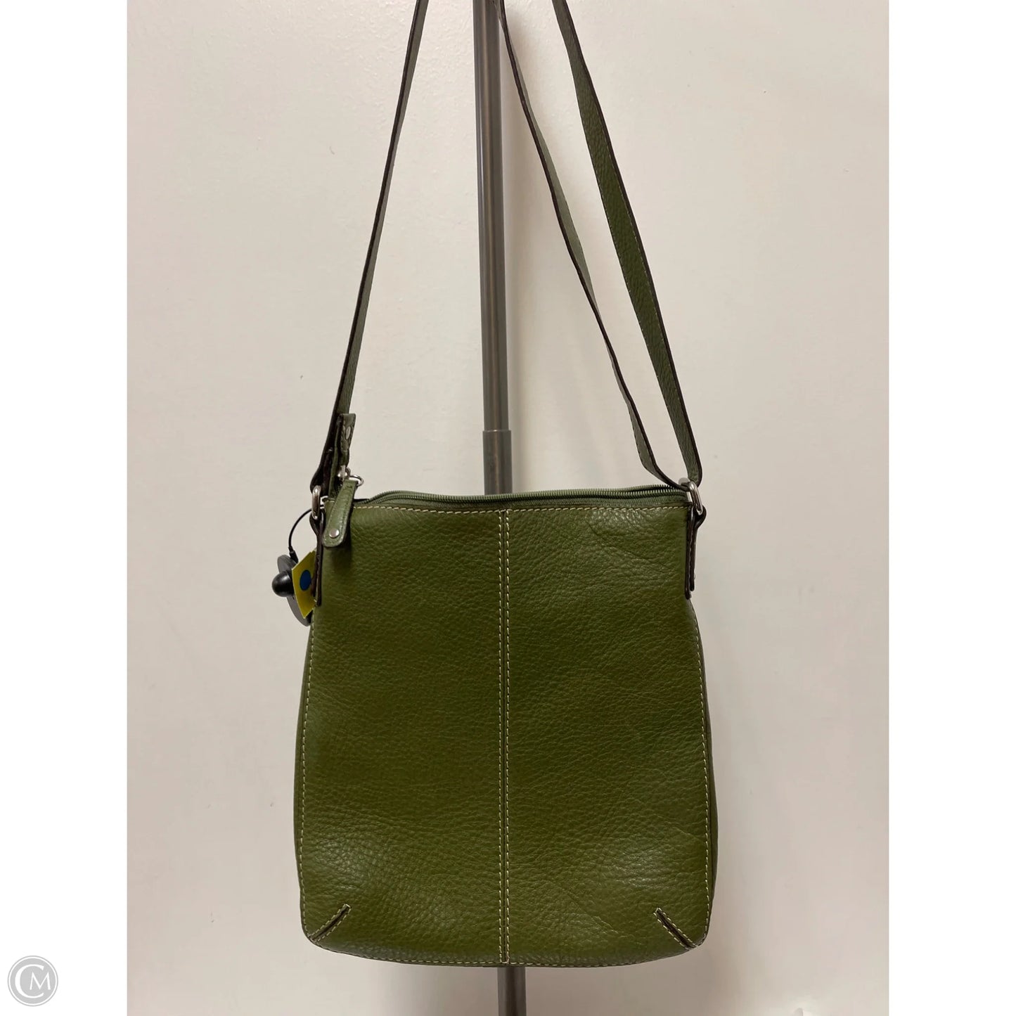 Crossbody Leather By Fossil, Size: Medium