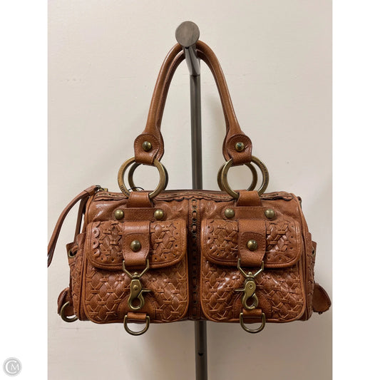 Handbag Leather By Isabella Fiore, Size: Medium