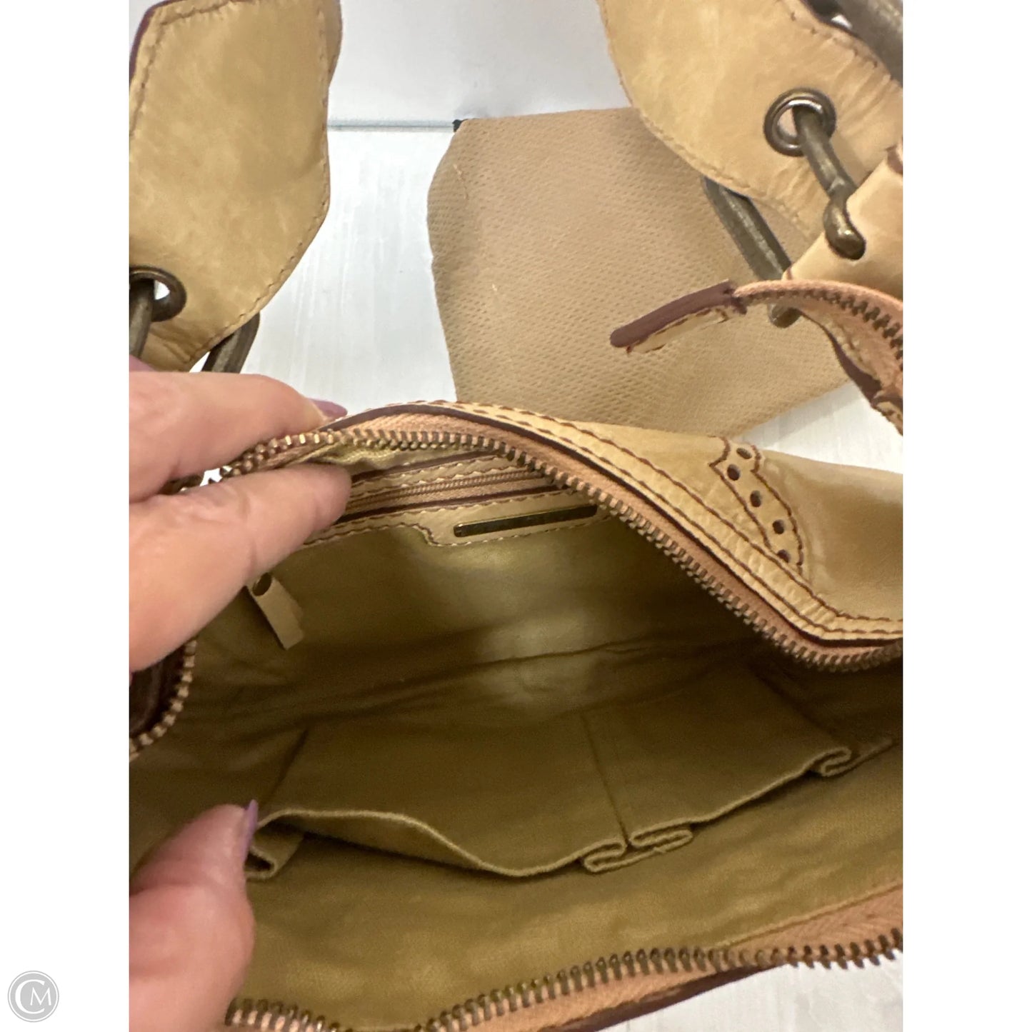 Handbag Leather By Isabella Fiore, Size: Small
