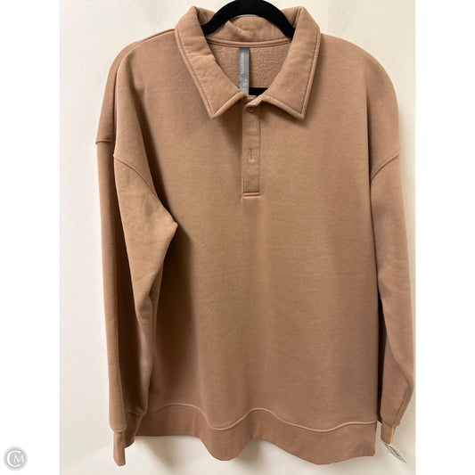 Sweatshirt Collar By Mondetta In Brown, Size: Xl