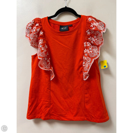 Top Sleeveless By Maeve In Orange, Size: S