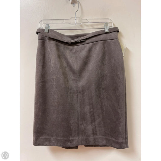 Skirt Mini & Short By Ann Taylor In Grey, Size: 8p