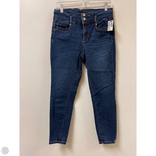 Jeans Skinny By Ann Taylor In Blue Denim, Size: 8p