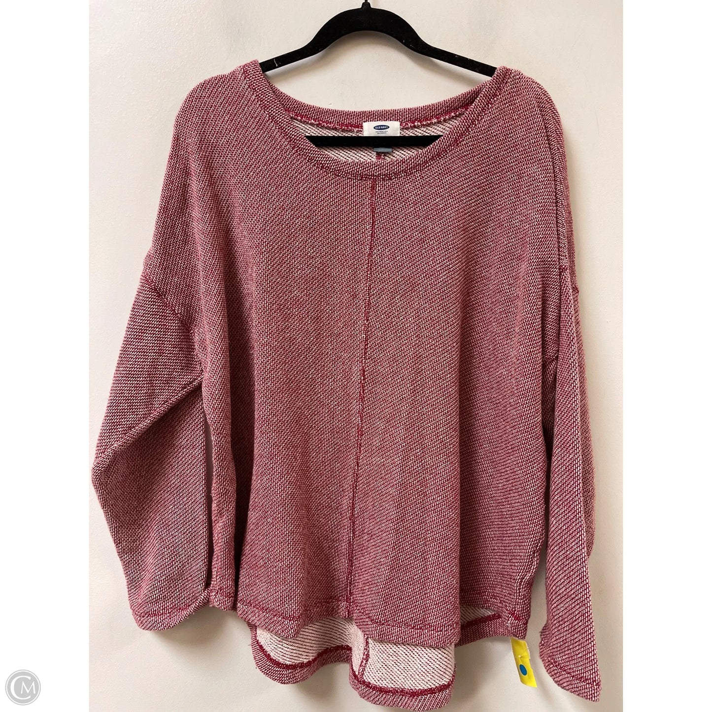 Sweater By Old Navy In Red & White, Size: Xl