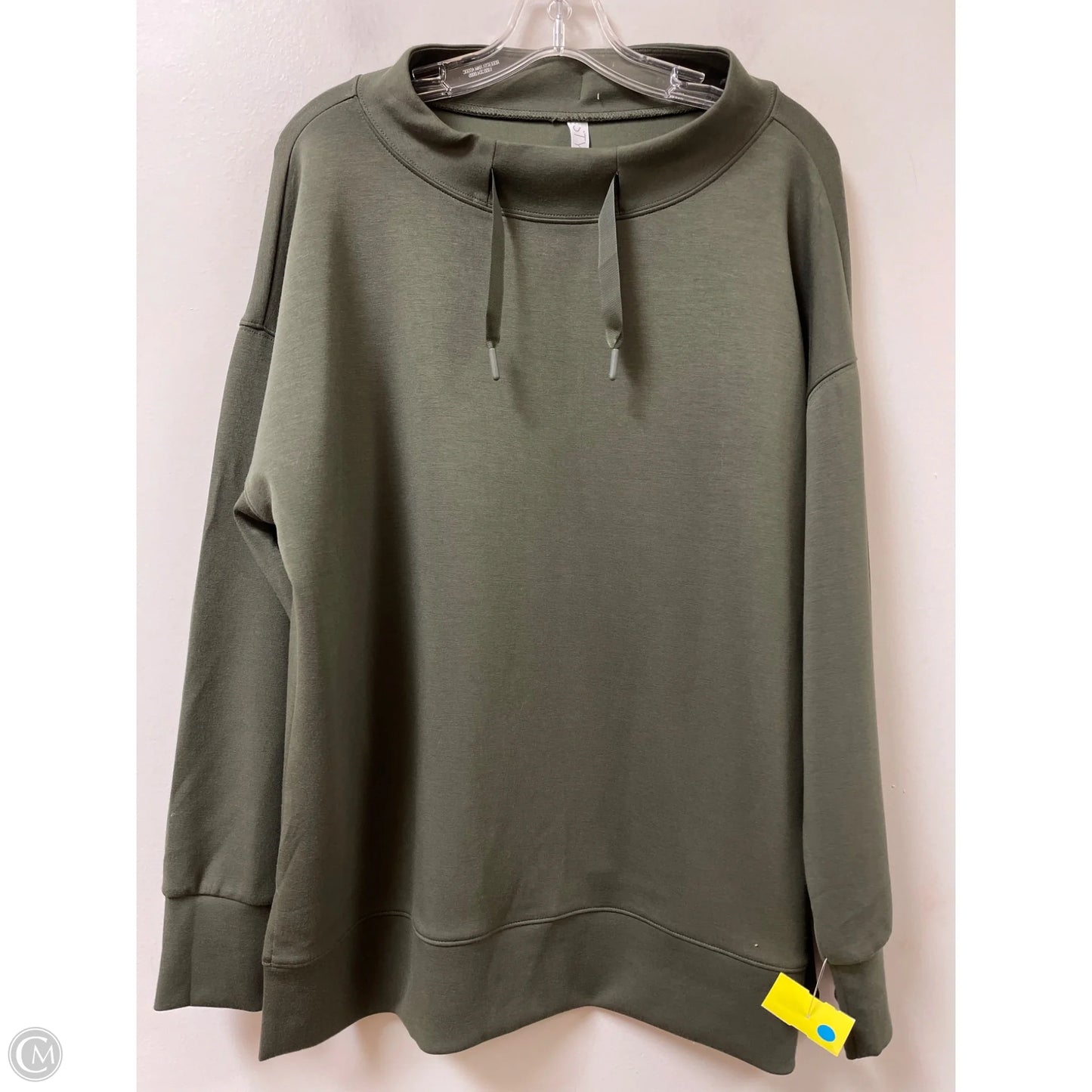 Sweatshirt Collar By Stylus In Green, Size: L