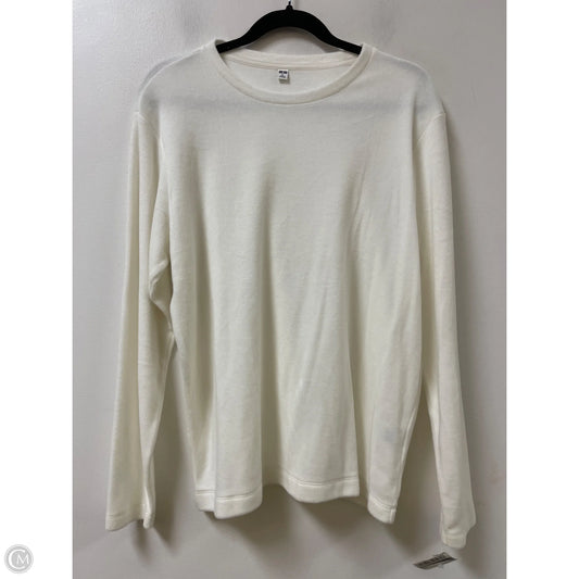 Sweater By Uniqlo In White, Size: Xl