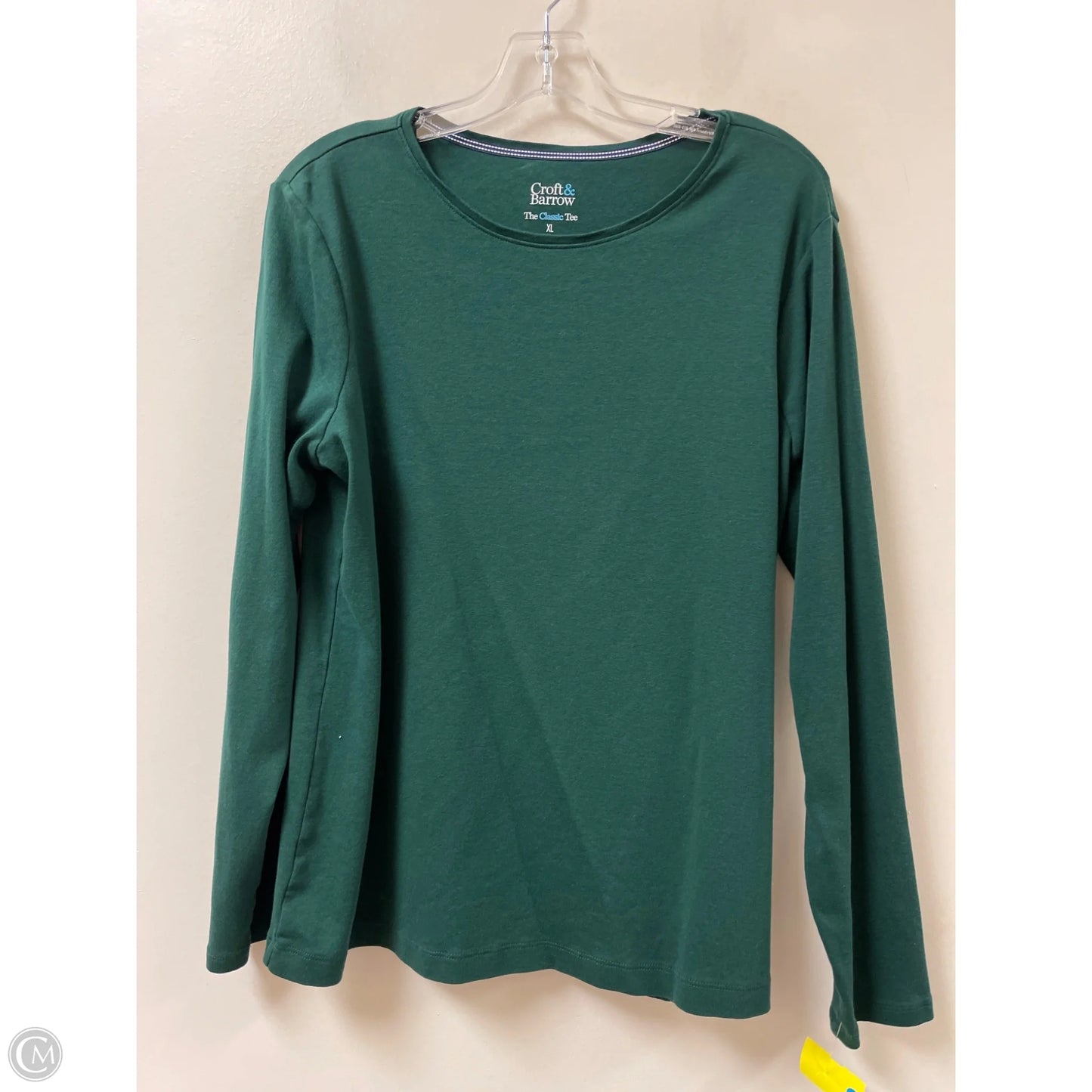 Top Long Sleeve By Croft And Barrow In Green, Size: Xl