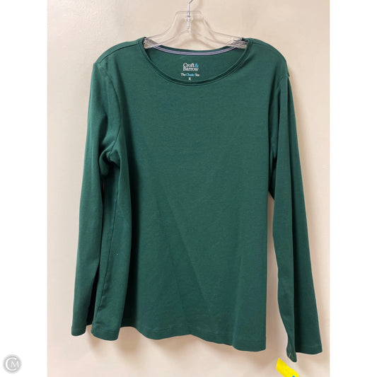 Top Long Sleeve By Croft And Barrow In Green, Size: Xl