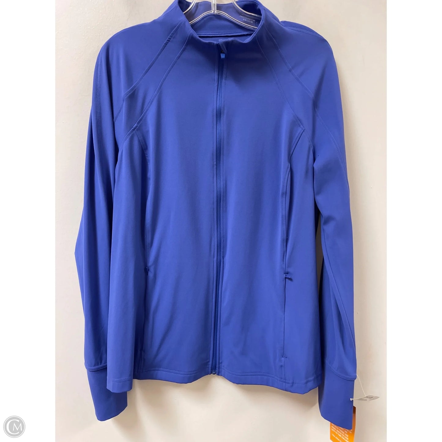 Athletic Jacket By Avia In Blue, Size: 1x