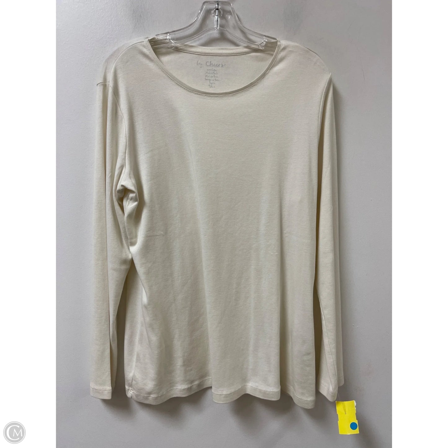 Top Long Sleeve By Chicos In Cream, Size: L