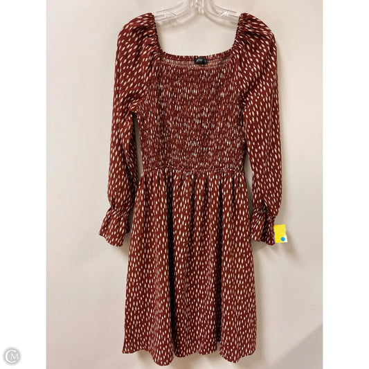 Dress Casual Midi By Clothes Mentor In Brown, Size: S