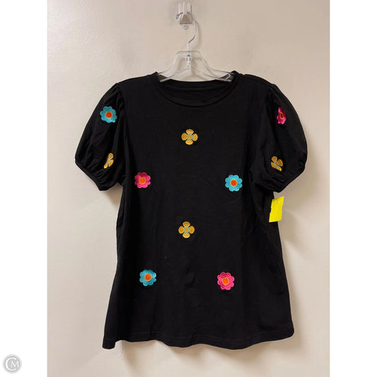 Top Short Sleeve By Clothes Mentor In Black, Size: M