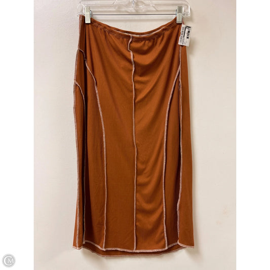 Skirt Midi By Earthbound In Brown, Size: 12