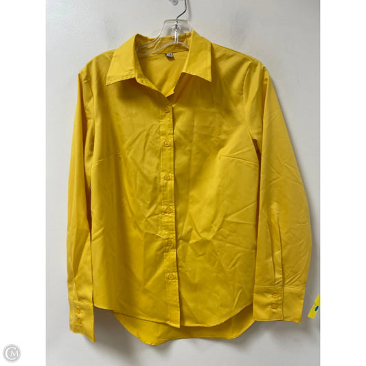 Blouse Long Sleeve By Clothes Mentor In Yellow, Size: S