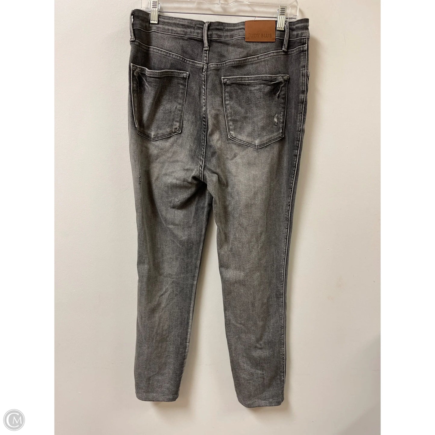 Jeans Skinny By Judy Blue In Grey Denim, Size: 12