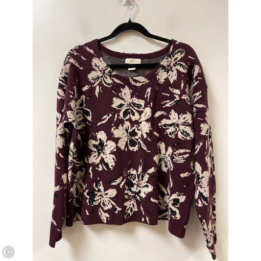 Sweater By Cynthia Rowley In Purple, Size: Xl