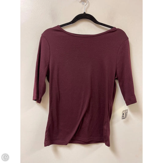 Top Short Sleeve By A New Day In Purple, Size: M