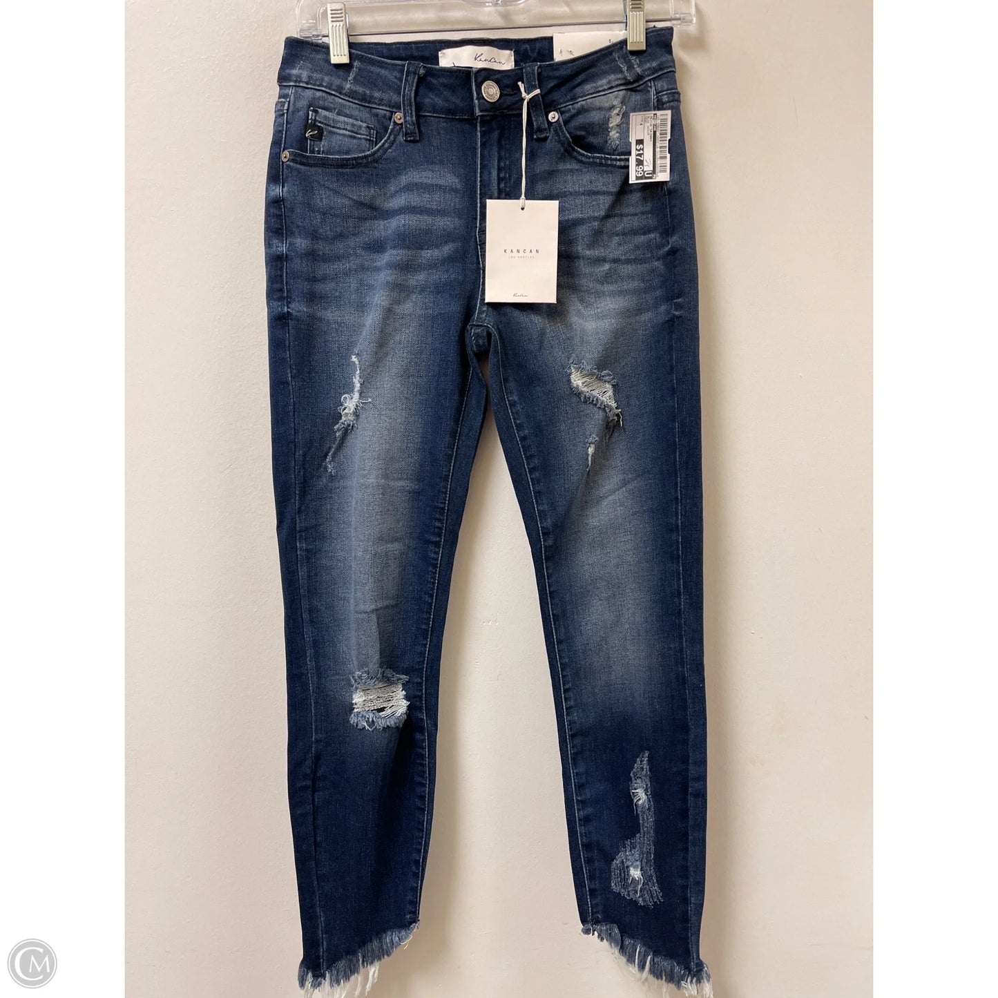 Jeans Skinny By Kancan In Blue Denim, Size: 4