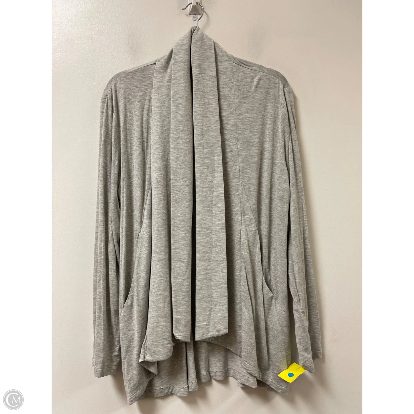 Sweater Cardigan By Express In Grey, Size: L