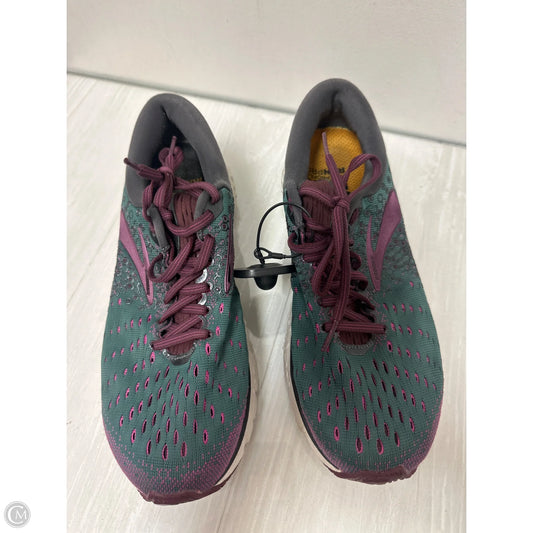Shoes Athletic By Brooks In Green & Grey, Size: 9