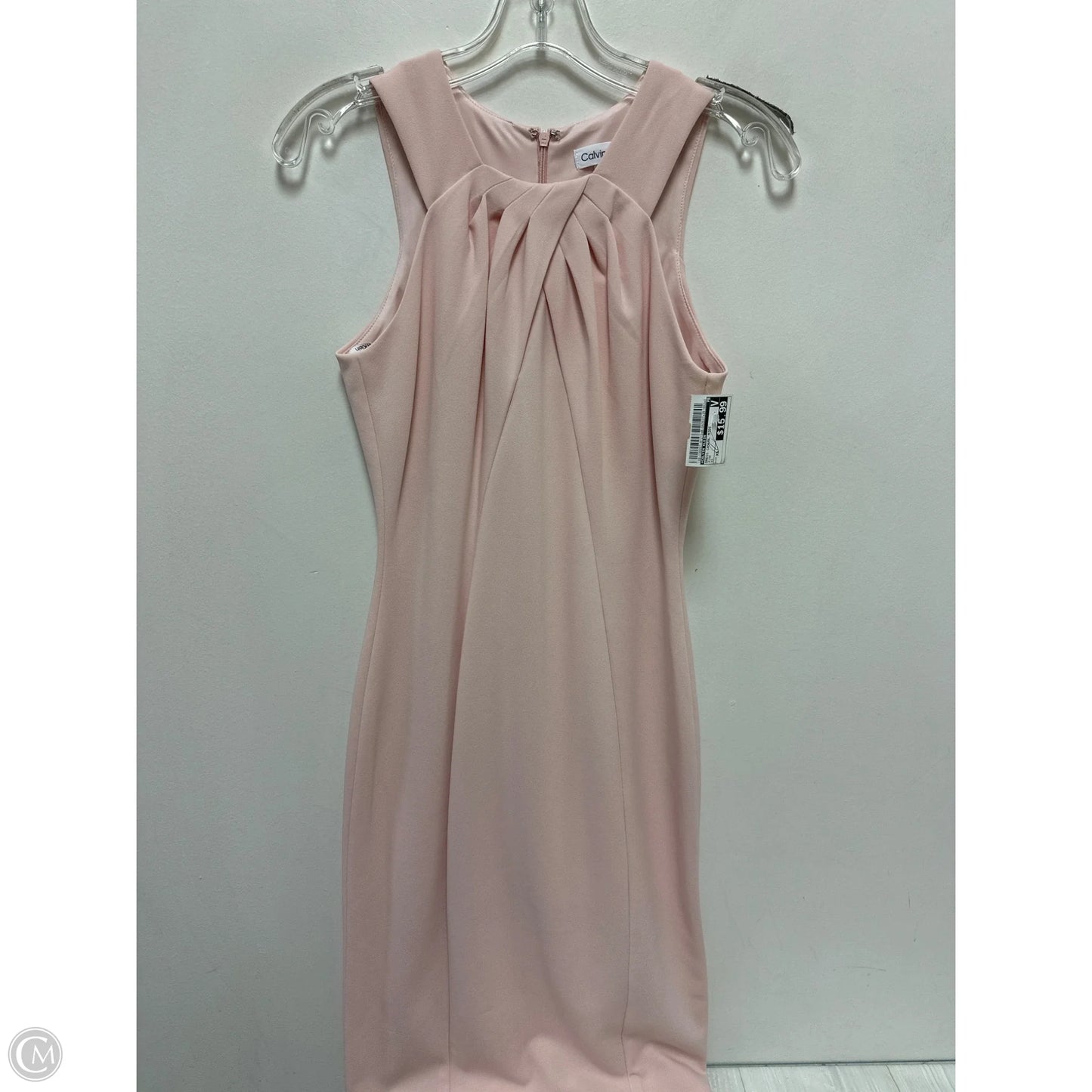 Dress Casual Midi By Calvin Klein In Pink, Size: Xs