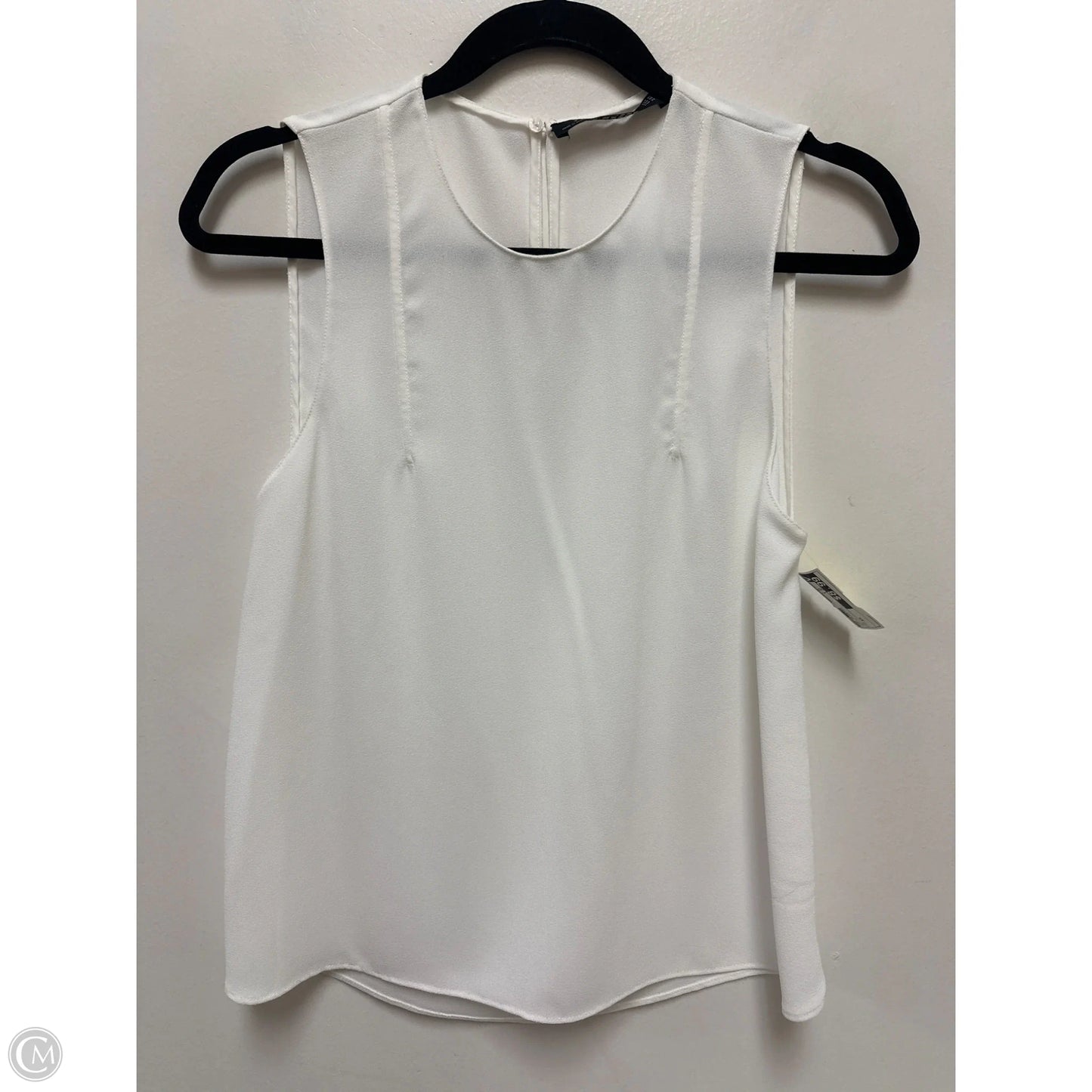 Top Sleeveless By Zara In White, Size: Xs