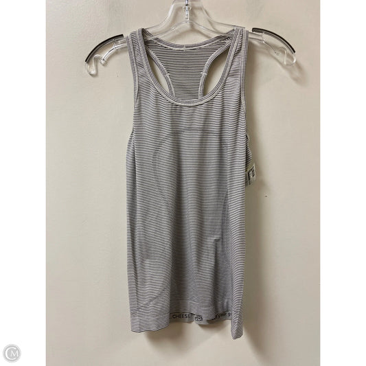 Athletic Tank Top By Lululemon In Black & White, Size: S