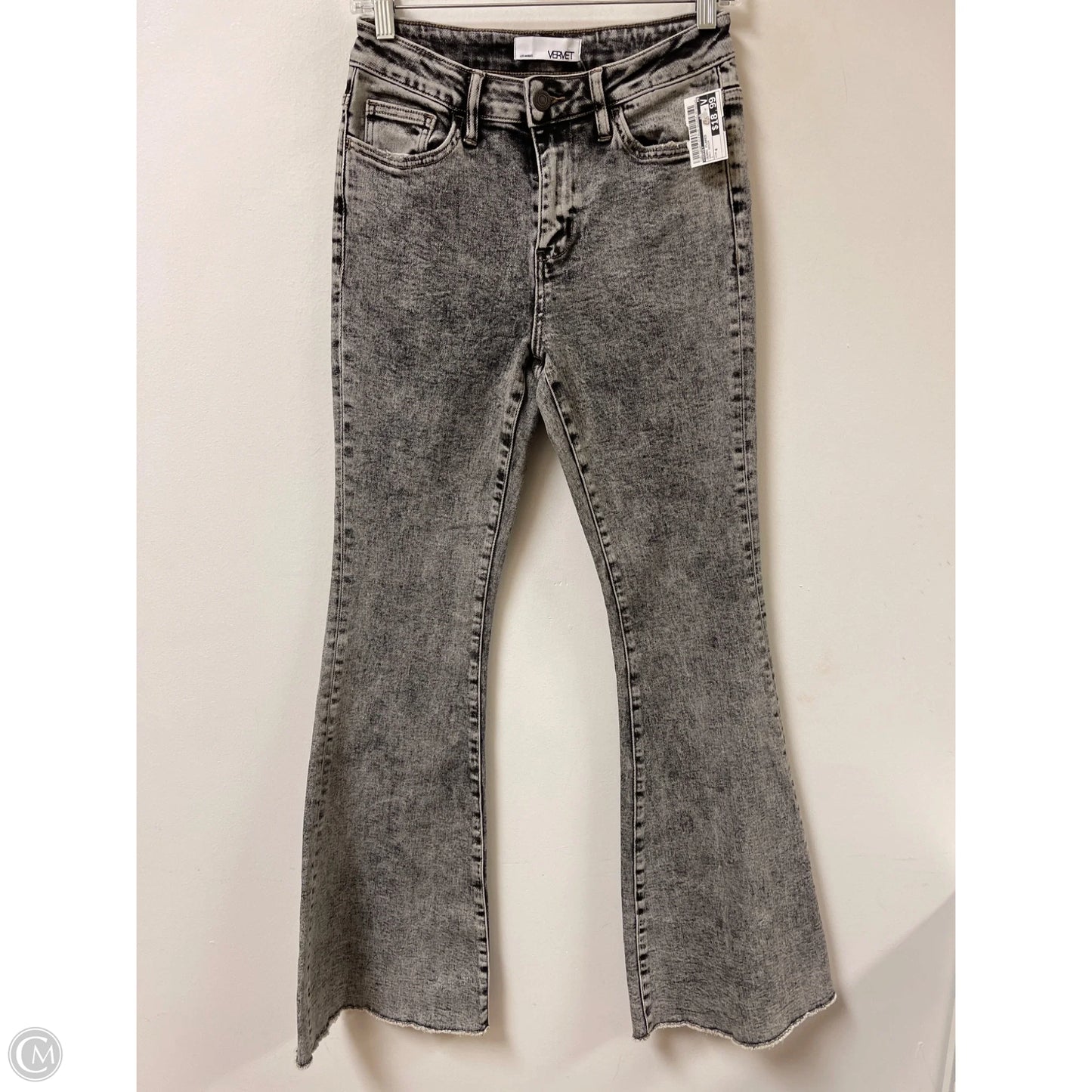 Jeans Flared By Vervet In Grey Denim, Size: 4