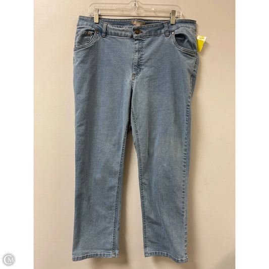 Jeans Skinny By Woman Within In Blue Denim, Size: 16