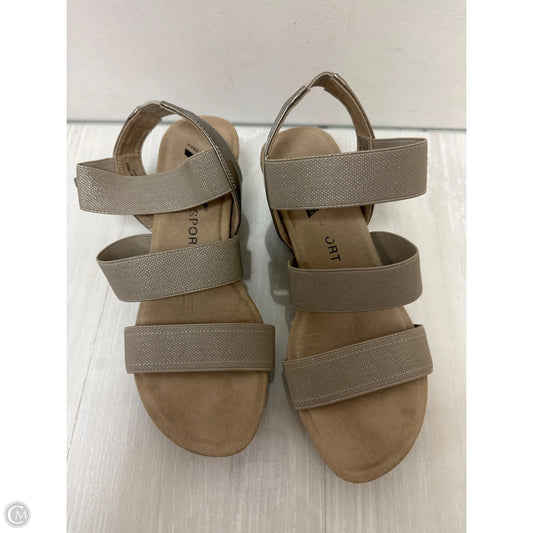 Sandals Heels Wedge By Anne Klein In Cream, Size: 7